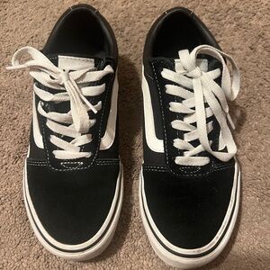 Vans black Old Skool, with suede